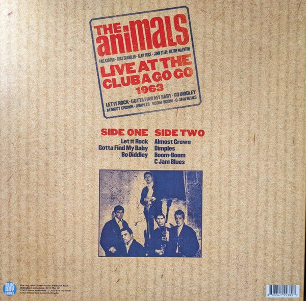 The Animals : Live At The Club A Go Go 1963 (LP, Album, RE)
