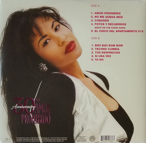 Selena - Amor Prohibido (LP, Album, RM, Cok) - De Platen Aap – Vinylwinkel in Brielle & online webshop voor muziekliefhebbers
