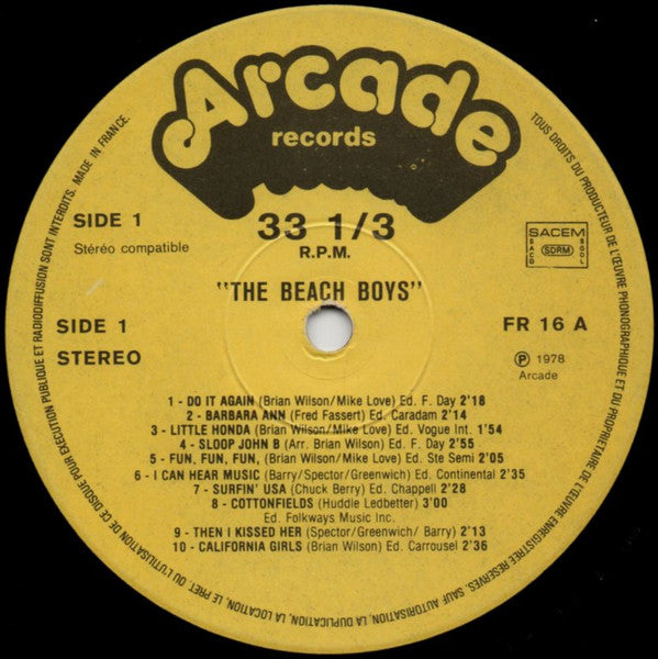 The Beach Boys : Leurs 20 Plus Grands Succes (LP, Comp)