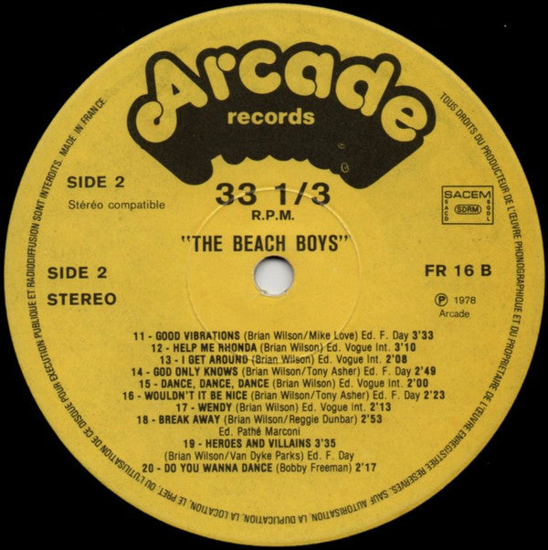 The Beach Boys : Leurs 20 Plus Grands Succes (LP, Comp)
