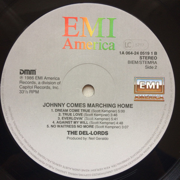 Del Lords, The : Johnny Comes Marching Home (LP,Album)