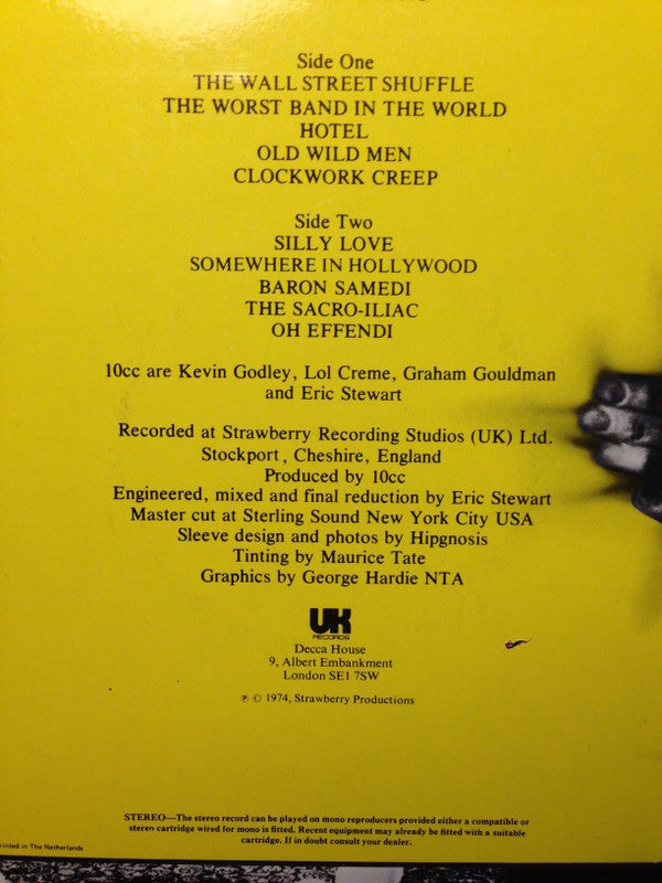 10cc : Sheet Music (LP, Album)