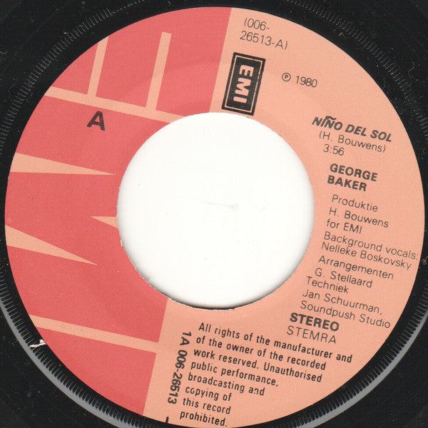George Baker : Niño Del Sol (7", Single)