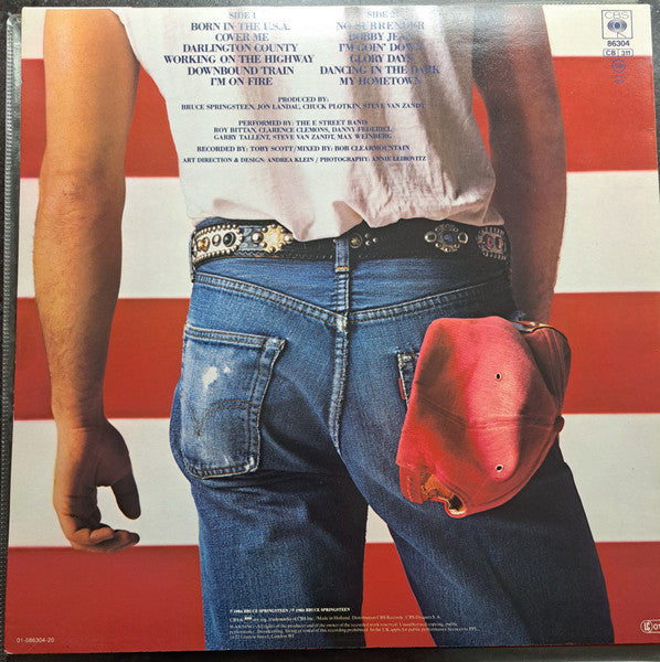 Bruce Springsteen : Born In The USA (LP, Album, Red)