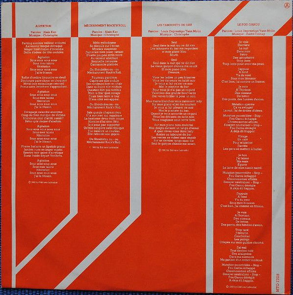 Christophe : Pas Vu Pas Pris (LP, Album, Dis)