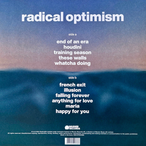 Dua Lipa : Radical Optimism (LP, Album, Cur)