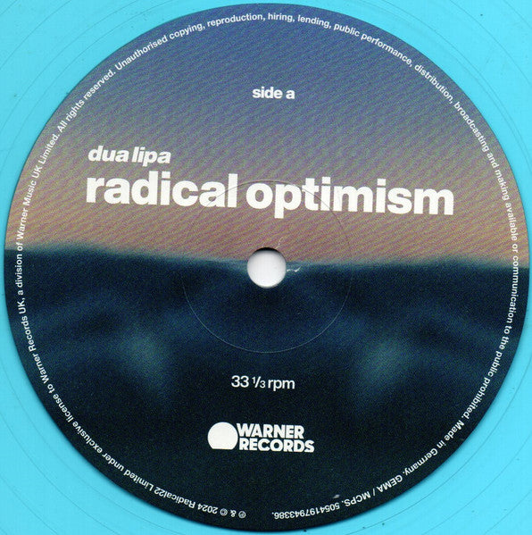 Dua Lipa : Radical Optimism (LP, Album, Cur)