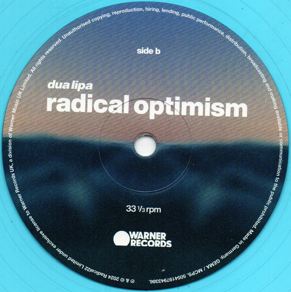Dua Lipa : Radical Optimism (LP, Album, Cur)