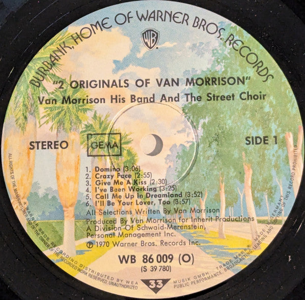 Van Morrison : 2 Originals Of Van Morrison (2xLP, Album, Comp, RE)