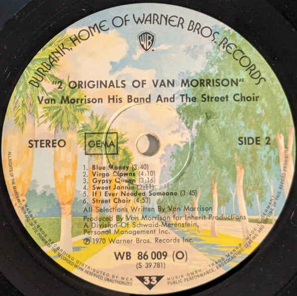 Van Morrison : 2 Originals Of Van Morrison (2xLP, Album, Comp, RE)