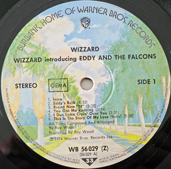 Wizzard (2) : Introducing Eddy And The Falcons (LP, Emb)