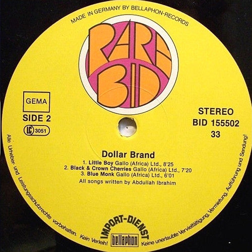Dollar Brand : Black Lightning (LP, Album)
