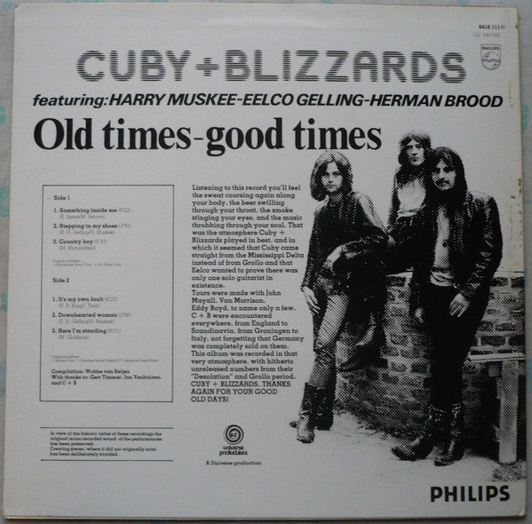 Cuby + Blizzards - Old Times - Good Times (LP, Album, Mono) - De Platen Aap – Vinylwinkel in Brielle & online webshop voor muziekliefhebbers