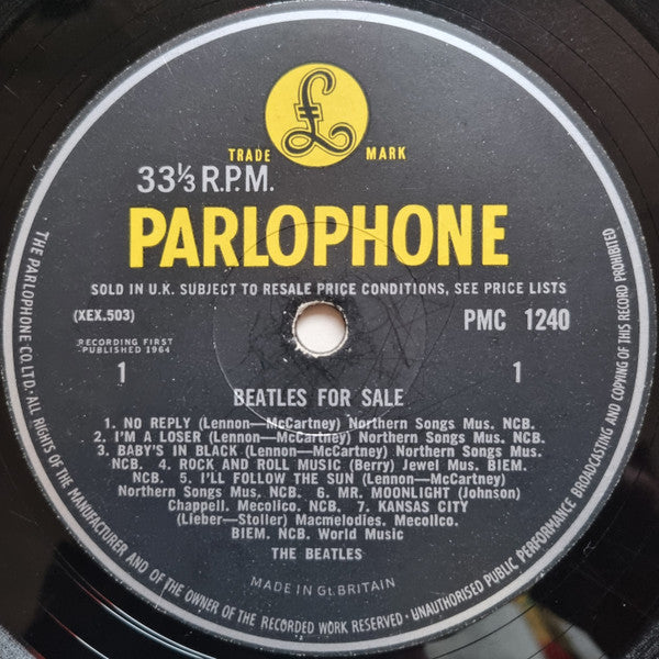 The Beatles : Beatles For Sale (LP, Album, Mono, Gat)
