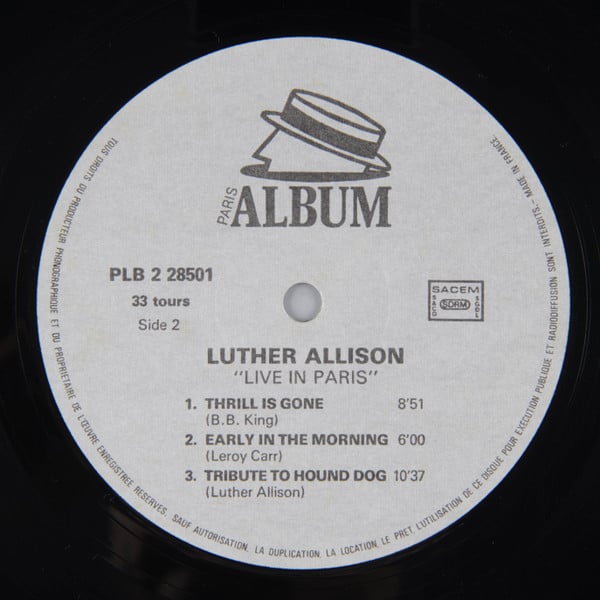 Luther Allison : Live In Paris (LP, Album)