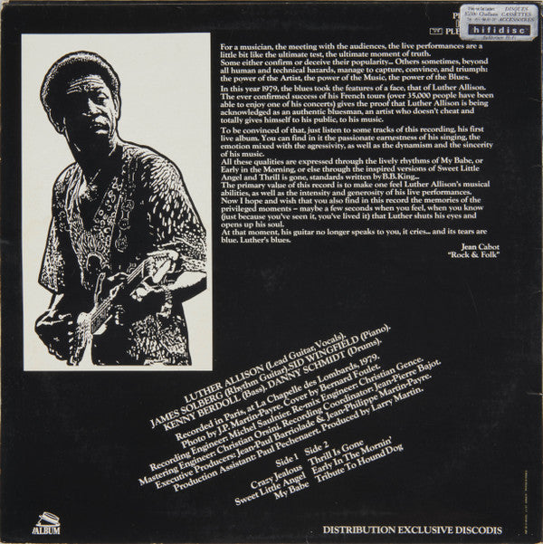 Luther Allison : Live In Paris (LP, Album)