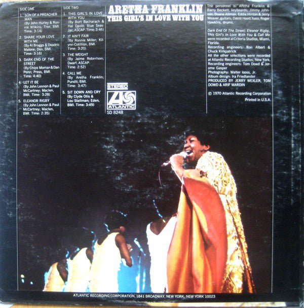 Aretha Franklin - This Girl's In Love With You (LP, Album, MO ) - De Platen Aap – Vinylwinkel in Brielle & online webshop voor muziekliefhebbers