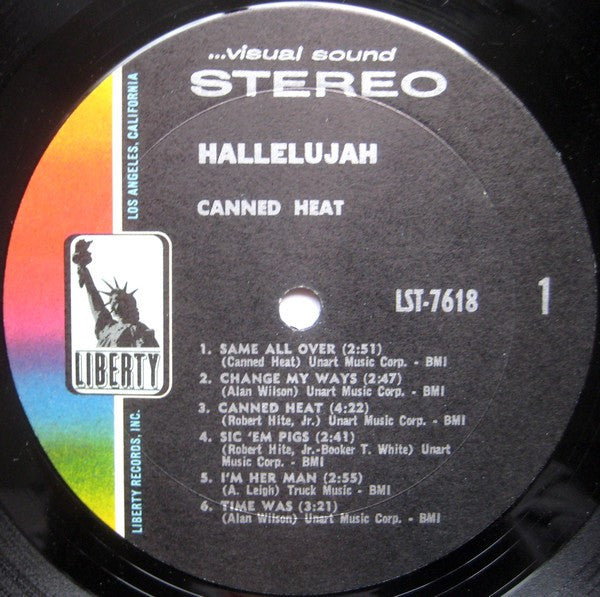 Canned Heat : Hallelujah (LP, Album, Res)