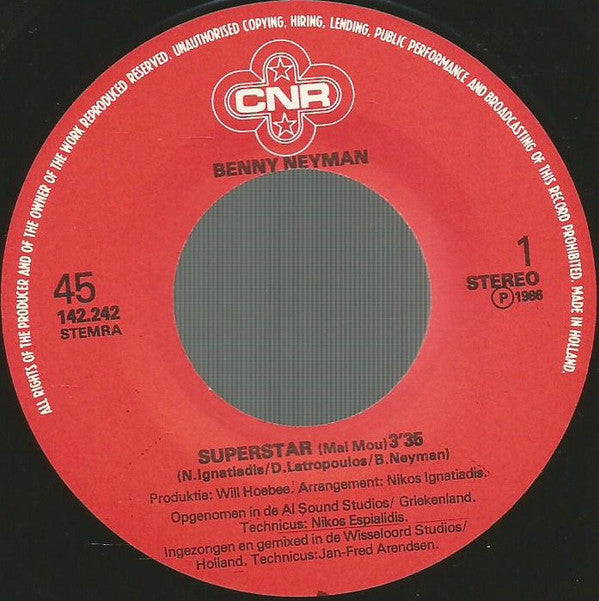 Benny Neyman : Superstar (7", Single)