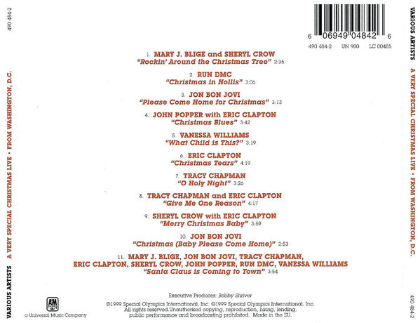 Various - A Very Special Christmas Live • From Washington, D.C. (CD, Comp) - De Platen Aap – Vinylwinkel in Brielle & online webshop voor muziekliefhebbers