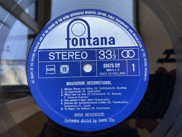 Nana Mouskouri : Mouskouri International (LP)