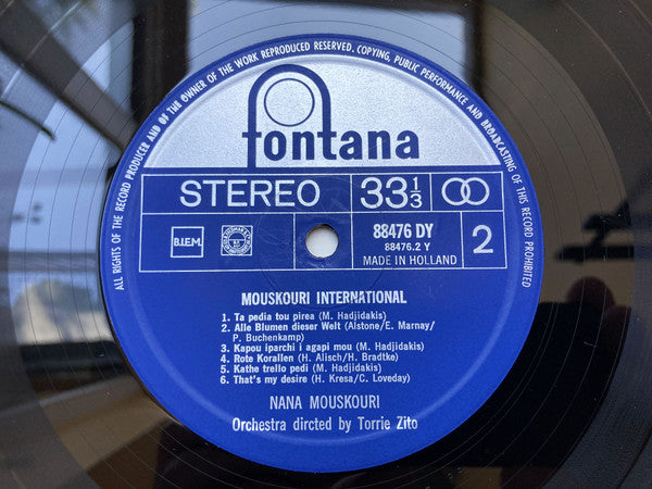 Nana Mouskouri : Mouskouri International (LP)