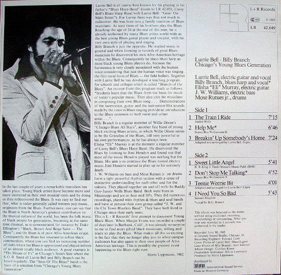 Lurrie Bell - Billy Branch : Chicago's Young Blues Generation (LP)