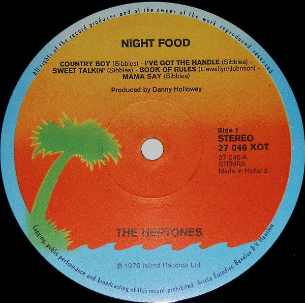 The Heptones : Night Food (LP, Album)