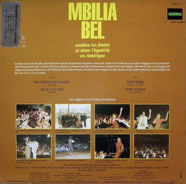 Mbilia Bel With Tabu Ley Rochereau Et Orchestre Afrisa L'International : Ba Gerants Ya Mabala (LP)