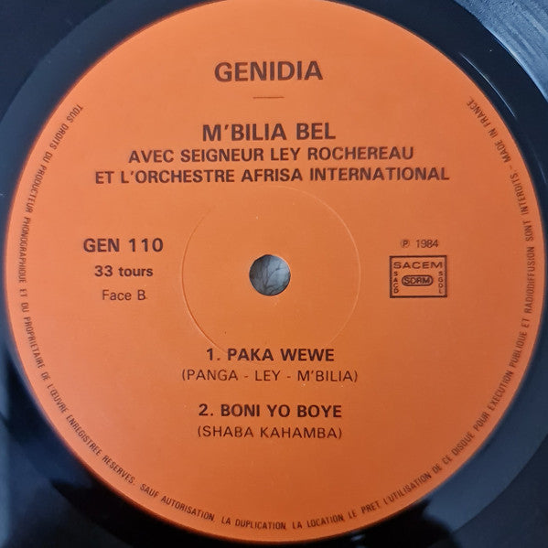 Mbilia Bel With Tabu Ley Rochereau Et Orchestre Afrisa L'International : Ba Gerants Ya Mabala (LP)