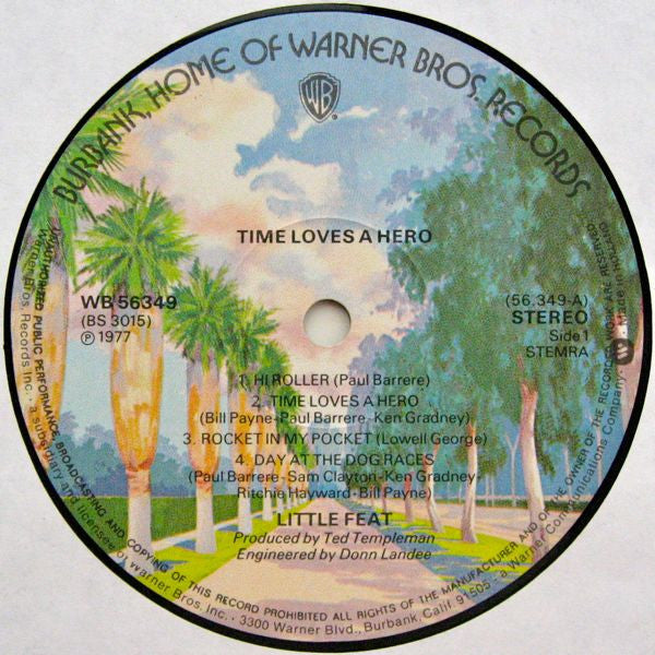 Little Feat - Time Loves A Hero (LP, Album) - De Platen Aap – Vinylwinkel in Brielle & online webshop voor muziekliefhebbers