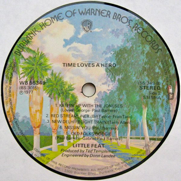 Little Feat - Time Loves A Hero (LP, Album) - De Platen Aap – Vinylwinkel in Brielle & online webshop voor muziekliefhebbers