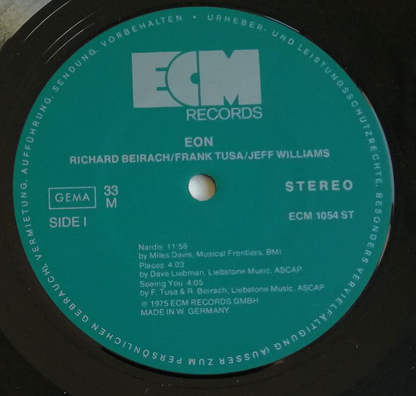 Richard Beirach : Eon (LP, Album)