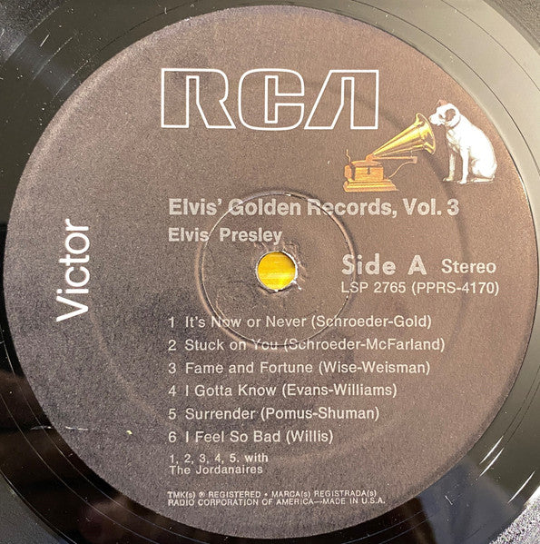 Elvis Presley : Elvis' Golden Records, Vol. 3 (LP, Comp, RE)