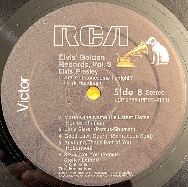 Elvis Presley : Elvis' Golden Records, Vol. 3 (LP, Comp, RE)