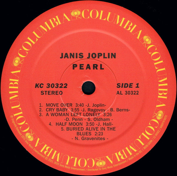 Janis Joplin : Pearl (LP,Album,Reissue)