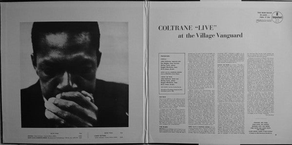 Coltrane* : "Live" At The Village Vanguard (LP, Album, RE, Gre)