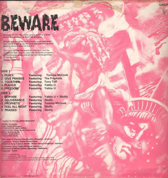 Prophets* / Vivian (Yabby U) Jackson* : Beware Dub (LP, Album)