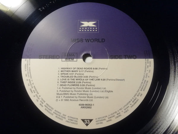 Miss World : Miss World (LP, Album)