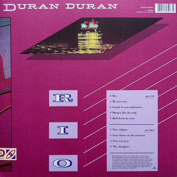 Duran Duran : Rio (LP,Album,Reissue,Remastered,Stereo)