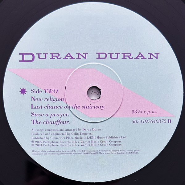 Duran Duran : Rio (LP, Album, RE, RM, Tex)