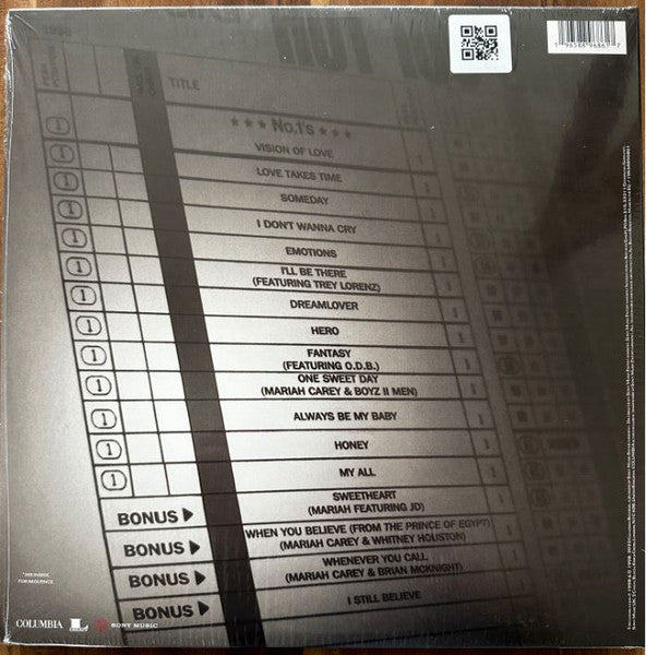 Mariah Carey - #1's (2xLP, Comp, RE, RM, Met) - De Platen Aap – Vinylwinkel in Brielle & online webshop voor muziekliefhebbers