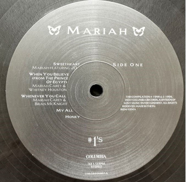 Mariah Carey - #1's (2xLP, Comp, RE, RM, Met) - De Platen Aap – Vinylwinkel in Brielle & online webshop voor muziekliefhebbers