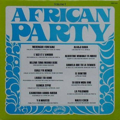 Various : African Party (Vol. 1) (LP,Compilation,Reissue)