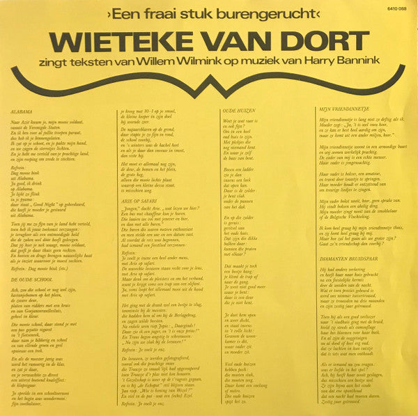 Wieteke van Dort : Een Fraai Stuk Burengerucht (LP,Album)