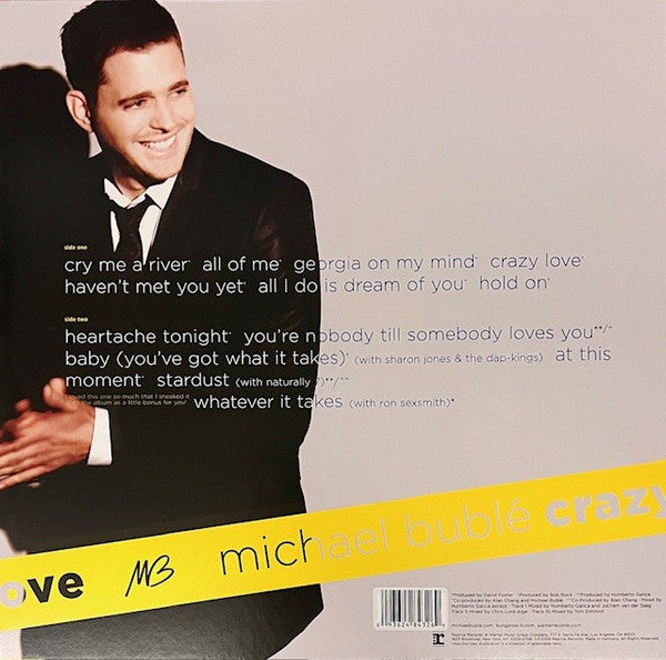 Michael Bublé : Crazy Love (LP, Album, Ltd, RE, Yel)