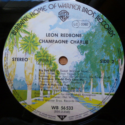 Leon Redbone : Champagne Charlie (LP, Album)