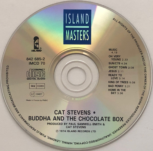 Cat Stevens : Buddha And The Chocolate Box (CD, Album, RE)