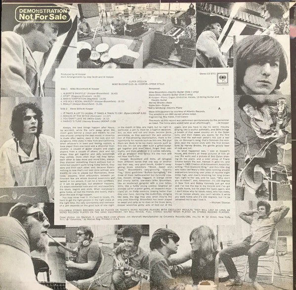 Mike Bloomfield / Al Kooper / Steve Stills* : Super Session (LP, Album, RE)