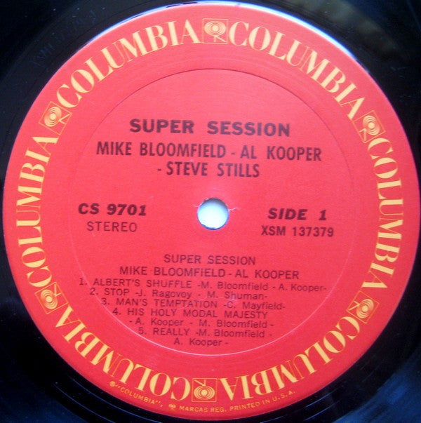 Mike Bloomfield / Al Kooper / Steve Stills* : Super Session (LP, Album, RE)